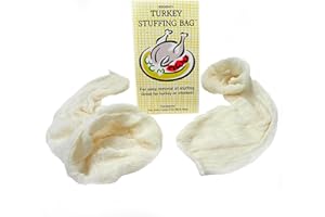 Regency Wraps Bolsas de relleno de pavo de malla de algodón 100% fino para quitar sin ensuciar, sabores de jugo de pavo, paquete de 2