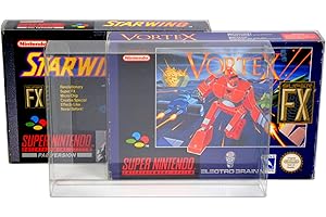 STEELBOOK CENTRAL GP6 SNES N64 Game Box Protectors for Super Nintendo 0.4mm PET (Pack of 25)