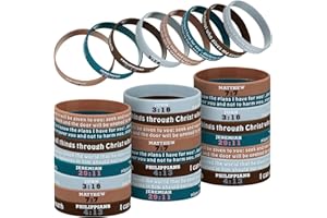 SINMOE 32 Stück religiöse Gummi-Armbänder, Bibelvers, Silikon-Armbänder, christliche Silikon-Armbänder, Schrift, Gummi-Armbänder, spirituelle inspirierende Armbänder für Männer und Frauen