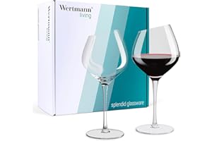 WERTMANN LIVING Set di 2 bicchieri da vino rosso Wertmann-living - forma speciale con bordo inclinato