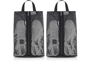 Prezon Podróżna torba na buty, wodoodporna siatka TPU, wytrzymały zamek błyskawiczny YKK, odporny na zabrudzenia worek na buty, organizer na buty, torba na buty z zamkiem błyskawicznym, na podróż lub