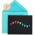 Papyrus Blank Cards with Envelopes, Rainbow Gems (6-Count)