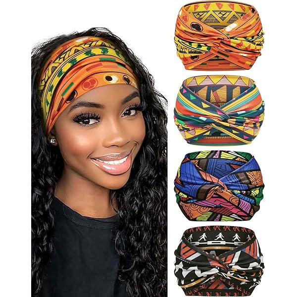 Bandeau Cheveux 8 Bandeaux Cheveux Femme Unisexe - Élastique Sport Yoga - Multicolore - Tissu Respirant Antidérapant Bandeau Antidérapant Fitness