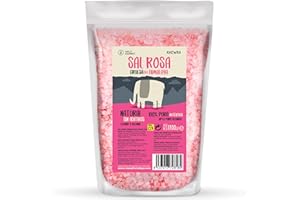 WALLY GOURMET Sal Rosa Del Himalaya Gruesa (1700Gr.) 100% Natural, Sin Aditivos, Sin Refinado. Sal Gruesa Mayor Contenido En Oligoelementos. Para Sazonar Y Condimentar. Sal Gorda Origen: Punjab, Pakistan
