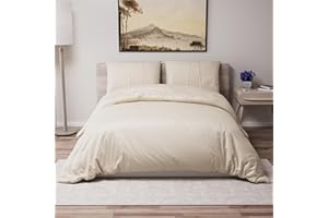 DREAMZIE Funda Nordica Cama 200x220 cm con 2 Funda Almohada 80x80 cm - Beige - Funda nordicas 220x220 Adulto de 100% Microfibra. Funda Nordica Certificada sin Productos Químicos (Oeko Tex)