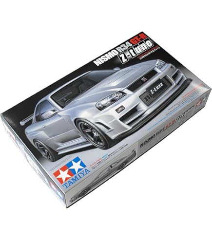 自動車 Tamiya Calsonic Skyline GT-R (R34) 1/24 Calsonic Skyline GT-R R34 - 1:24 Cars - Tamiya : Amazon.co