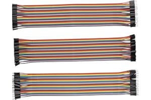 HALJIA 120 szt. 30 cm 12 cali wielobarwny sweter drut 40 pinów męski na żeński, 40 pinów od mężczyzn do mężczyzn, 40 pinów żeński do żeńskiego sweter druty wstążka kable zestaw