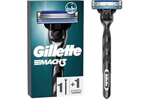 Gillette Mach3 maszynka do golenia na mokro dla mężczyzn, golarka + 1 ostrze z potrójnym ostrzem, prezent dla mężczyzn