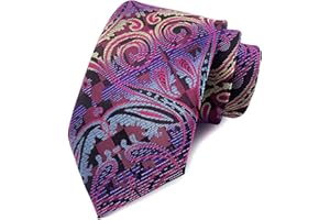marysgift Ties for Men Formal Business Necktie Paisley Neck Tie for Wedding 57.48"x3.15"