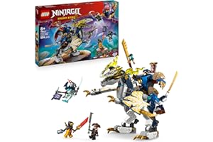 LEGO NINJAGO Rogue's Mech Dragon Rider - Ninja Toy with Posable Dragon & Mech Figures - 4 Minifigures, incl. Lloyd & Arin plus a Reveal Sword - Gift for 8+ Year Old Boys & Dragons Rising Fans - 71843