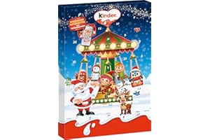 SWEET BUDDIES kinder Mix Calendrier de l’Avent 2025 – Chocolat, mini œufs et 2 figurines creuses – Découvre chaque jour une gourmandise – Cadeau de Noël et de l’Avent – Calendrier de Noël – 151g