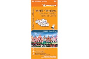 Belgium North & Central - Michelin Regional Map 533: Map (Regional Benelux)