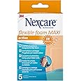 Nexcare Active Flexible Foam MAXI Plasters , 50 mm x 101 mm, 5 Plasters per Pack, Breathable and Waterproof for Minor Wounds, Scratches, Bandages for First Aid Kits