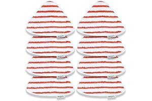 KEEPOW 8 piezas de repuesto para mopa a vapor Vileda Steam Power, paquete familiar, color rojo