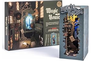 RoWood DIY Book Nook Kit Puzzle 3D en Madera | Casa Muñecas Madera para Montar, Maquetas Madera Regalos para Adultos y Adolescente - Callejón Mágico