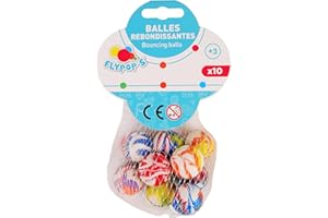 FLYPOP'S - Odbijające się piłki - Gra rekreacyjna - 030185G - Wielokolorowe - Plastikowe - Urodziny - Gra zręcznościowa - Zabawka dla dzieci - 2,5 cm x 2,5 cm - Od 3 lat