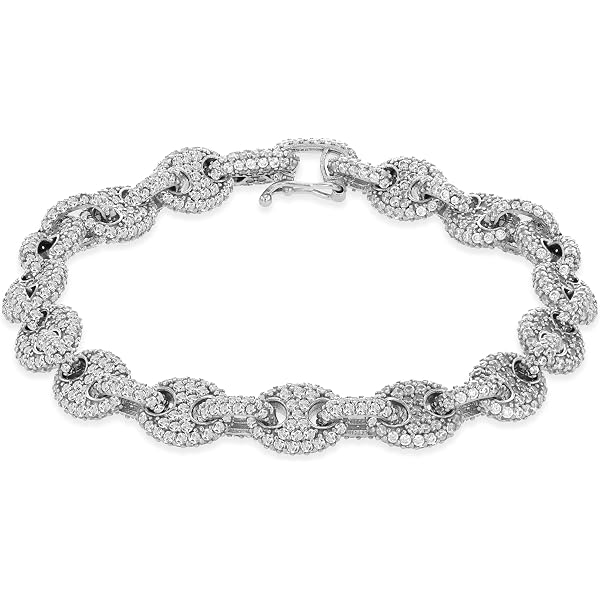 Viceroy - 14091P01019 - Bracciale Fashion in acciaio e ip dorato con cristalli e perle sintetiche da donna - 14091P01019, Único/One-size, acciaio legato, ip dorato