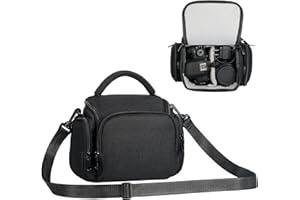 Winning SLR Cameras Case, Waterproof Shockproof DSLR Camera Single Bag, Adjustable Shoulder Strap Compatible with Sony, Canon, Samsung, Fuji, Panasonic, Casio, Nikon
