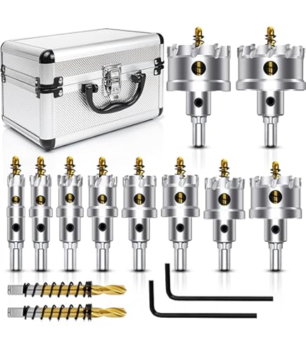 Set Frese A Tazza HSS Flintronic 5 Pezzi: Per Metallo, Acciaio, Legno E Plastica (16-30mm) - Foto 10