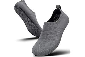 Sosenfer Pantofole da Casa Ragazzi Ragazze Scarpe Interne a Maglia Antiscivolo per Bambini Slipper Kids Unisex