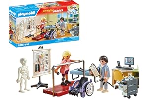 PLAYMOBIL Action Heroes 71617 Ortopedia, Tratamiento especializado de Pacientes, Hecho de más del 80% de Materiales reciclados y de Base biológica, Juguetes para niños y niñas a Partir de 4 años