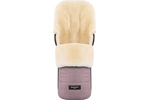 WERNER CHRIST BABY Sacco in pelliccia di agnello FLIMS - sacco morbido per passeggino, realizzato in pelliccia medicale universale, in rosa