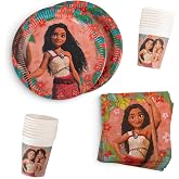 Procos - Moana Party Set of Various Pieces for Children's Birthday or Theme Parties, Table Decoration