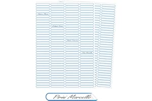 KEÏNELS 280 Etichette Adesive per Matite Scuola con Nome Bambino Personalizzabile - Etichette Adesive Personalizzate Blu per Matite Penne Pennarelli Oggetti - Nomi Adesivi Personalizzati Impermeabili