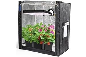 POTLAB Small Grow Tent for AeroGarden Indoor Garden, Mini Grow Tent for Hydroponics Growing System,Protection Enclosure for Indoor herb Garden :18.9"x13.8"x21.7"