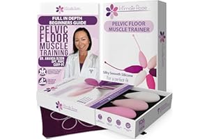 INTIMATE ROSE Pelvic Floor Strengthening Device Women - Support Urinary Incontinence, Muscle Tightening & Pelvic Prolapse - Pack of 2