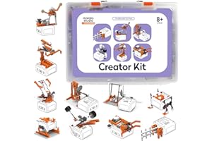 MatataStudio Creator Kit for VinciBot Programmable Robot for Kids with 434 Building Blocks, Over 20 Building Styles and Electric Motor, STEM Educational Toy, DIY Science Kit for Kids Ages 8-12