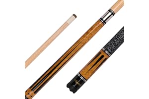 ‎STRADIVARI Stradivari Pool Billard Queue Master-Billiards | 2-teiliger Turnier-Queue aus kanadischem Ahorn, Irish Linen Griff | 13mm 12-Schicht Lederspitze | 147 cm | 550 g