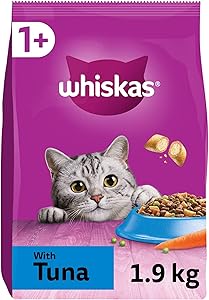 Whiskas 1+ Tuna 1.9kg Bag, Adult Cat Dry Food|200