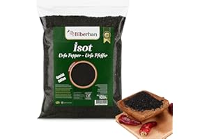 ‎BODESA VALORE 500g Premium Scharfer Urfa Pfeffer - Isot/Türkischer Schwarzer Chili - Urfa Biber, Spezialanfertigung aus der UNESCO-Gastronomiestadt Gaziantep, 100% Natürlich, Ohne Zusatzstoffe