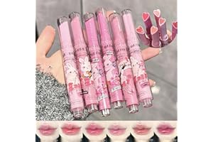 KTouler 6 Colors Cute Jelly Lipstick Set, Shine Hydrating Lip Gloss, Moisturizing Tinted Lip Balm, Smooth Nourishing Lip Care Lip Tint with Gift Box