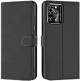 Verco custodia per ZTE Blade V30, Case per ZTE V30 Cover PU Pelle Portafoglio Protettiva, Nero