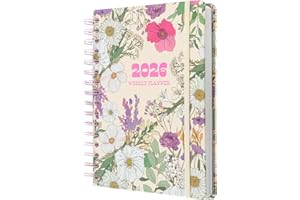 Grupo Erik 2026 Diary A5 Week To View - Blumen Garden | A5 Weekly Planner 2026 With Diary Stickers, Bookmarks, January 2026 - December 2026 | Cute Planner