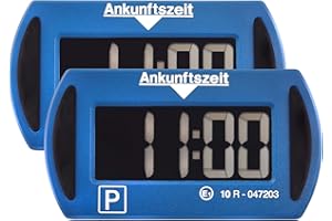ZENTEC Needit 2X Park Mini Blau elektronische Parkscheibe Digitale Parkuhr mit offizieller Zulassung - 2 Stück Set Sparset