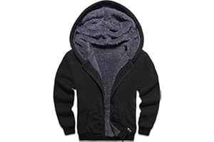 LLdress Fleecejacke Jungen Kapuzenpullover Mit Zipper Kinder Hoodie JungnsWarm Kapuzenjacke Causal Winter Ourdoor Sweatjacke Mit Fleecefutter Hooded Jacken für Jungen