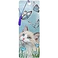 3D LiveLife Bookmark - Ragdoll & Butterflies from Deluxebase. A Cat Bookmark with lenticular 3D Artwork Licensed from Renowned Artist Carol Cavalaris