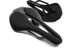 IMPALAPRO Selle Carbone Imprimée 3D Ultralégère 180g – Selle Carbone 3D avec Structure Alvéolaire Respirante, Design Ergonomique et Évidement Central pour Un Confort Optimal sur Route et VTT