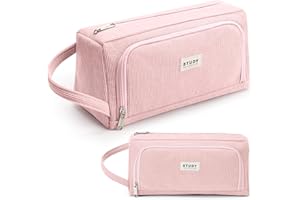 KALIDI Duży Piórnik dla Dziewcząt i Chłopców - Wodoodporny, Uroczy, do Szkoły Średniej, Duża Pojemność, z Zamkiem Błyskawicznym i Przegródkami, Estetyczny