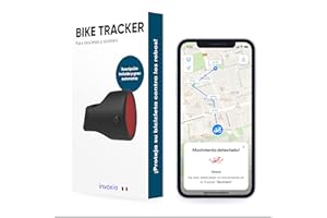 Invoxia Bike Tracker, Localizador GPS Antirrobo para Bicicleta, Negro, Suscripción de 3 años Incluida