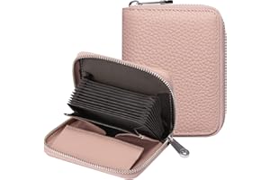 SENDEFN Geldbörse Damen, Portemonnaie mit Reißverschluss und viele Fächer, Geldbeutel Leder, RFID-Schutz Kartenhalter mit vielen Fächern, klein und im Kurzformat Brieftasche Für Frauen