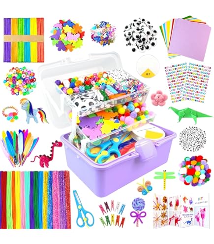 Kids Create - Peignez Vos Propres Tubes Recyclés – Tube De Bricolage Pour Enfants Animaux Domestiques – Kit De Bricolage Et De Conception Pour Enfants