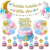 Party Propz Baby Shower Decorations Material Set with Banner, Balloons, Cupcake Topper for Mom To Be - 39Pcs Kit