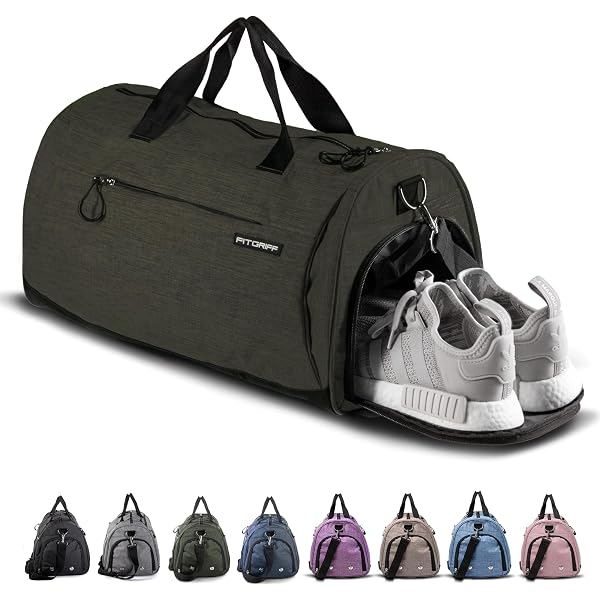 Sac De Sport Duffel Bag 20-35L - Compartiment Chaussures Séparé - Étanche Et Grande Capacité - Noir