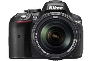 Nikon D5300 con Lente Nikkor AF-S 18/140VR, Fotocamera Reflex Digitale, 24,1 Megapixel, LCD HD 3" Regolabile, Colore Nero