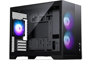 Phanteks XT M3, case da gaming Micro-ATX compatto, mesh ad alte prestazioni per il flusso d'aria, finestra in vetro temperato, 3 ventole D-RGB da 120 mm, nero
