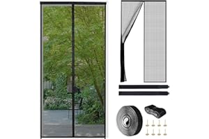 SHADAIWUYU Mosquitera Magnética de Fibra de Vidrio para Puertas,100x220cm Cortina Mosquitera Puerta sin Taladrar,Malla de Alta Densidad Anti-Rasguño y Anti-Mosquito Para Puertas Correderas,Balcón,Bodega y Jardín